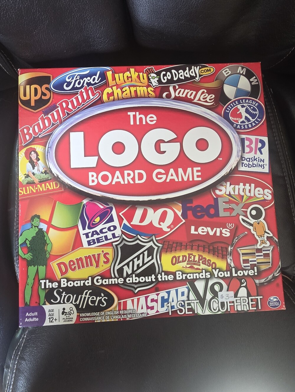 The Logo Board Game Ages 12 & Up Spin Master Games 2-6 Players Complete